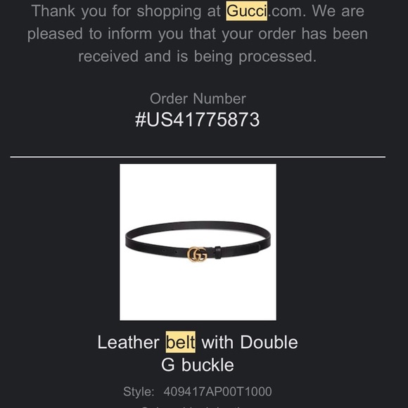 LIKE NEW Gucci GG Marmont thin belt - Picture 6 of 6